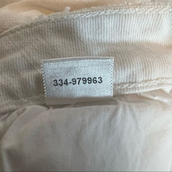 Paige Womens Bridgette Mid Rise Crop White Destroyed Jeans 26 - Picture 7 of 12